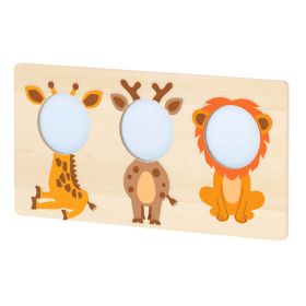 Wandelement m. Spiegel Safari Tiere-image