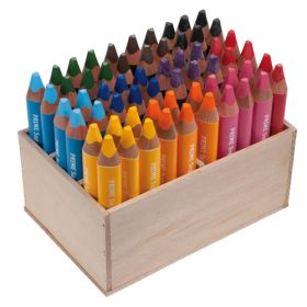 edu³ Prime Super Jumbo Holzaufsteller mit 60 Stiften-image