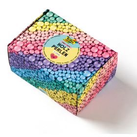 Holzperlen pastel Jumbo-Packung, 1 kg-image