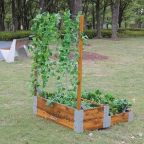 Mehrstufiges Hochbett mit Rankgitter-image