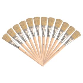 Borstenpinsel 12 Stk., lange Borsten, Gr.4-image