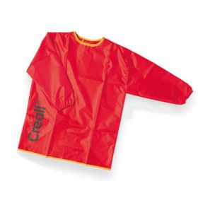 Malkittel mit Arm, rot, mittel, Größe: 122-134-image