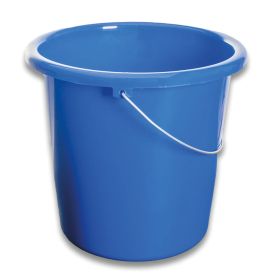 Haushaltseimer, Kunststoff, Metallbügel, 10 l, blau-image