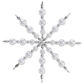 Perlensterne Bastelset für 5 Sterne, Blau-Silber-image