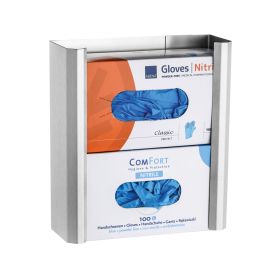 Einmalhandschuh-Spender Edelstahl, 2-fach-image