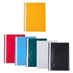 Schnellhefter DIN A4 mit klarer Folie, 5 Stk., Einzelfarben nach Wahl-image