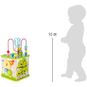 Motorikwürfel mit Kugelbahn-image