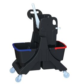 Zweieimerwagen EcoBlack 45 mit Presse u. Wanne-image