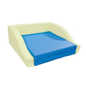 Matratze Kunstleder f.  Halbes Bettchen, Farbe nach Wahl-image