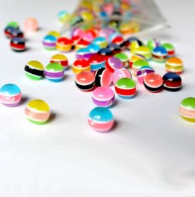 Plastikperlen Moon Mix, Ø 10 mm,  250 g-image