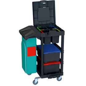 Reinigungswagen EcoBlack 140 mit Boxen-image