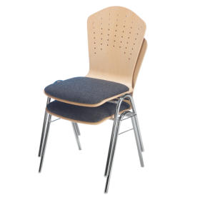 Stuhl Elena Ausführung: mit Sitzpolster, Sitzschale gebeizt, Sitzhöhe: 46 cm-image