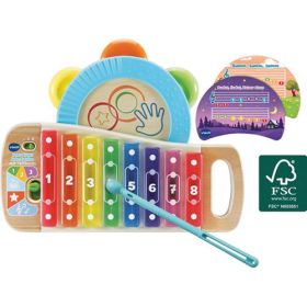 Vtech 80-615604 Interaktives Holz-Xylofon mit Tamburin-image