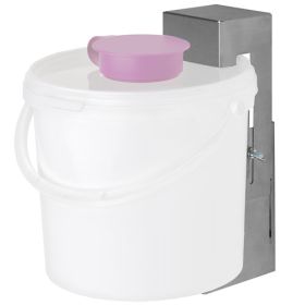 Halter für Desinfektionstücher-Eimer, höhenverstellbar, Edelstahl-image