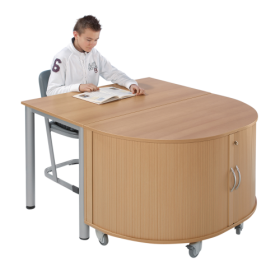 Rechtecktisch B/T: 140x70 cm, höhenverstellbar (58-72 cm)-image