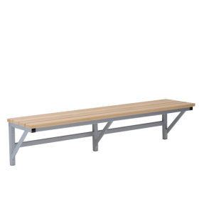 Umkleidesitzbank zur Wandmontage B/H/T: 100x45x35 cm-image