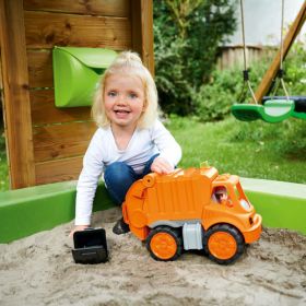 BIG Power Worker Müllwagen mit Figur-image