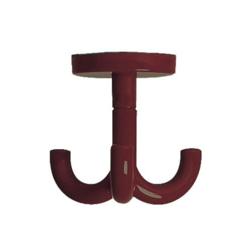 3er Kleiderhaken 09 braun