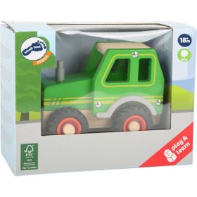 Traktor aus Holz, grün-image