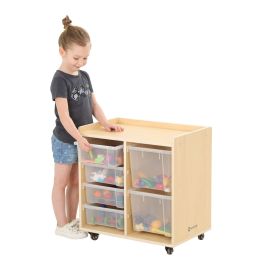 Mobiles Regal m.2 Reihen-4 kleine & 2 große Boxen-image