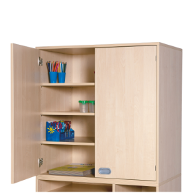 Aufsatzschrank, 2 Türen, 3 Böden Aufsatzschrank H/T: 100x60 cm, 2 Türen, 3 Böden-image