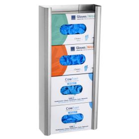 Einmalhandschuh-Spender Edelstahl, 4-fach-image