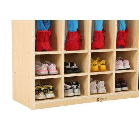 Rucksack- und Schuhregal f. 10 Kinder-image
