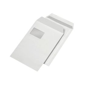 Versandtaschen C4, 25 Stück: Versandtaschen C4 weiß mit Fenster selbstklebend,-image