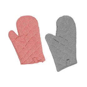 Backofenhandschuh, Baumwolle, 29 x 18 cm, karriert, 1Paar-image