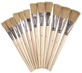 Borstenpinsel-Set, lange Borsten, 12 Stk.-image