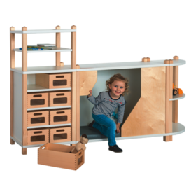 Fertigregalsystem in Stollenbauweise ''Willy'' B/H/T: 202x80/120x40 cm, Nr. 44-image