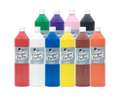 Fingerfarbe, 750 ml, 10 Flaschen-image