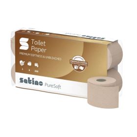 Toilettenpapier recycelt, ungebleicht, 3-lagig, 72 Rollen-image