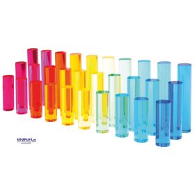 Acryl Zylinder in verschiedenen Längen, 30-tlg.-image