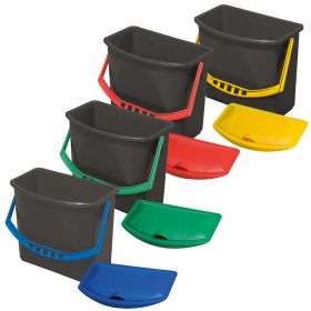 Eimer mit Deckel, 6 Liter, für Pre-Wash Wischwagen, Einzelfarben nach Wahl-image