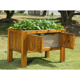 Outdoor-Pflanzkasten mit Wurzelfenster-image