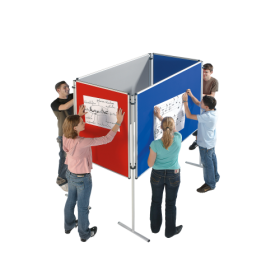 Sparset aus Stecktafeln, Stativfüßen und Wagen 12 Stecktafeln, 12 Stative und Wagen: NSTT-W190-image