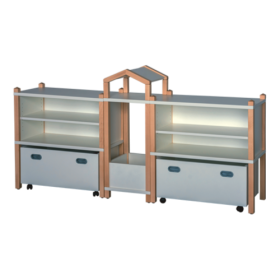 Fertigregalsystem in Stollenbauweise ''Simon'' B/H/T: 204x80/104x40 cm, Nr. 42-image