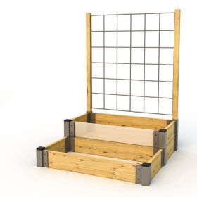 Mehrstufiges Hochbett mit Rankgitter-image