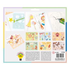 Kreativ-Schablonen-Set Zoo, 6-tlg.-image