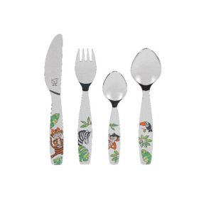 Kinderbesteck Jungle, Edelstahl, 4-teilig-image