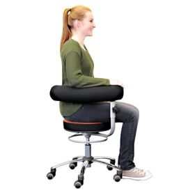 Sanus Gesundheitsstuhl Classic, mit höhenverstellbarer Lehne, Stoffbezug, Farben nach Wahl-image