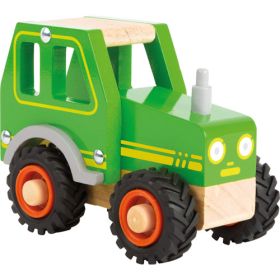 Traktor aus Holz, grün-image
