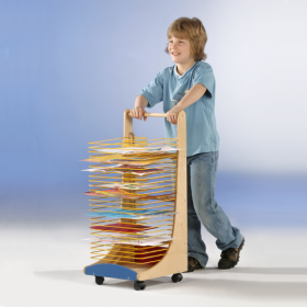 Trockenwagen mit 25 Trockenrosten, fahrbar B/H/T: 36x84x34 cm-image