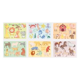 Kreativ-Schablonen-Set Zoo, 6-tlg.-image