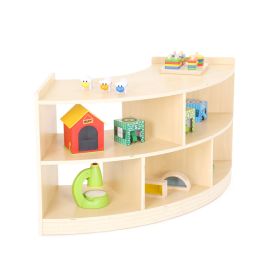 Viertelkreis Raumteiler Regal Owlaf, 5 Fächer-image