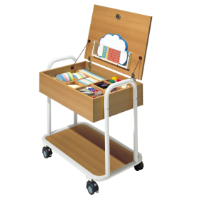 Moderatorenwagen leer Außenmaße, B/H/T: 95x93x56 cm-image