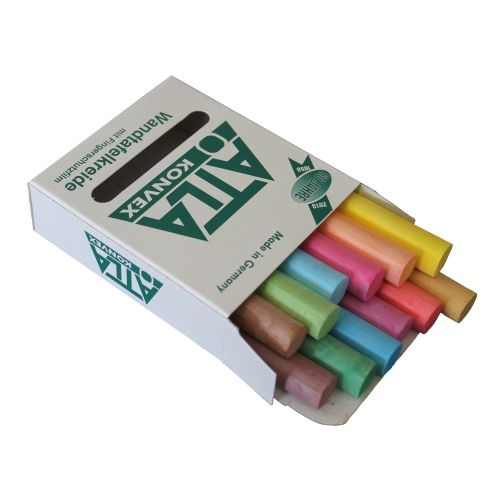 Tafelkreide, 12 Stk., farbig sortiert-image