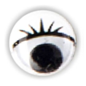 Wackelaugen mit Wimpern, Ø 10 mm-image