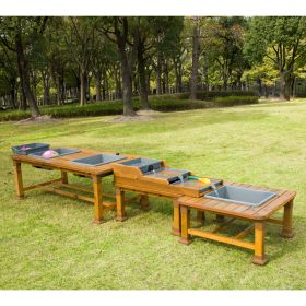 Outdoor Sand-u. Wassertische, 3er-Set-image